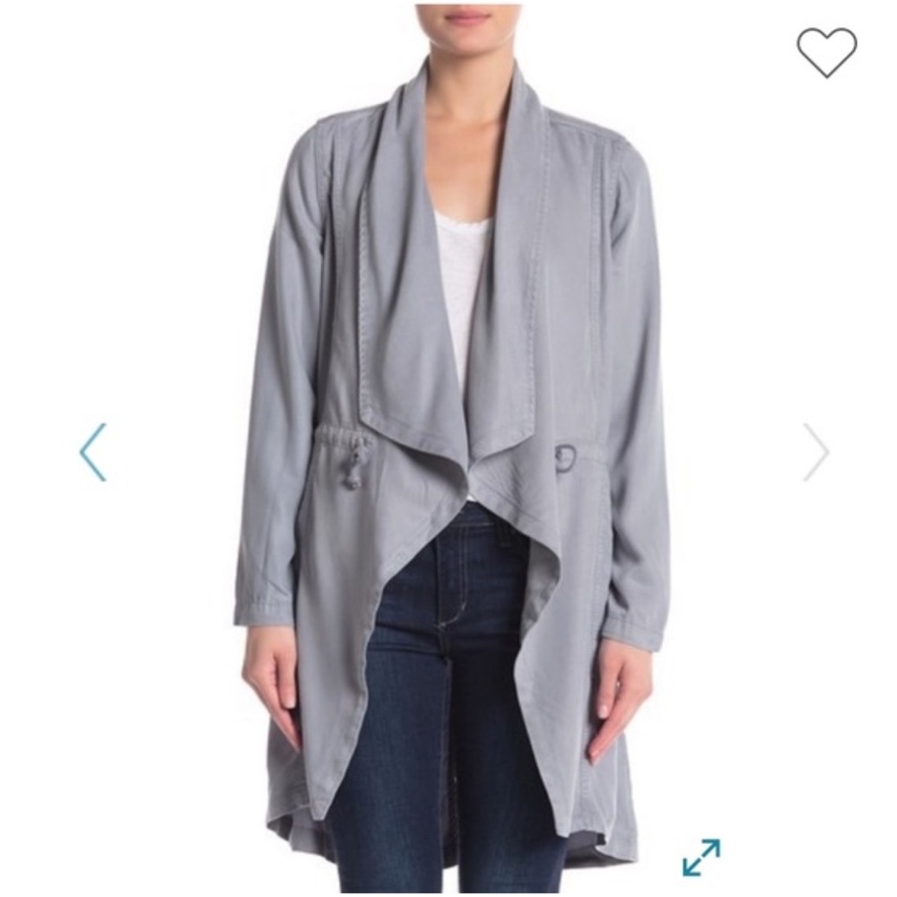 Max Jeans Drape Front Drawstring Waist Tencel Jacket